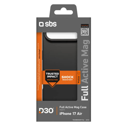 SBS Full Active Mag Case with D3O Technology for iPhone 17 Air - Black - Cell phone cases and covers<<<HurtelXML