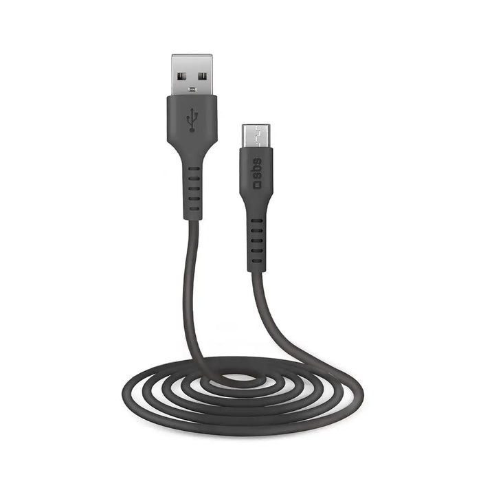 SBS TECABLEMICRO2K USB-A - Micro-USB Cable 2 m - Black - Cell phone cables<<<HurtelXML