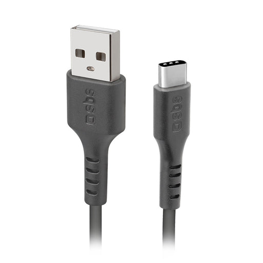 SBS TECABLEMICROC15K USB-A - USB-C Cable 1.5m - Black - Cell phone cables<<<HurtelXML&&&Аксесоари за
