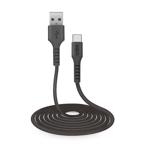 SBS TECABLETC3MTK USB-A - USB-C Cable 3m - Black - Cell phone cables<<<HurtelXML
