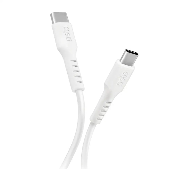 SBS TECABLETCC10W USB-C Cable - USB-C Power Delivery 25W 1 m - white - Cell phone cables<<<HurtelXML