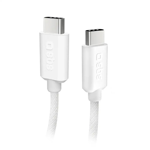 SBS TECABLETISSUETCCG USB-C - USB-C 1.5m 60W braided cable - gray - Cell phone cables<<<HurtelXML&&&Аксесоари за