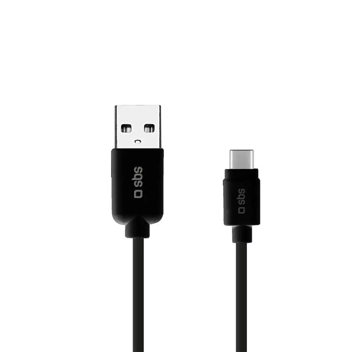 SBS TECABLETYC1KPOS USB-A - USB-C Cable 1m - Black - Cell phone cables<<<HurtelXML