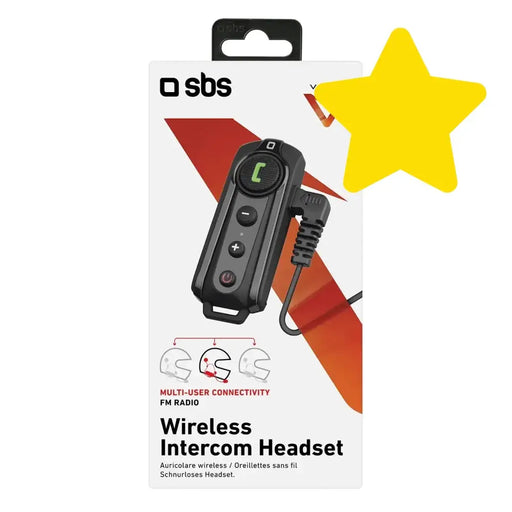 SBS TEMOTOINTERCOMK wireless motorcycle intercom - black - Headphones and speakers<<<HurtelXML