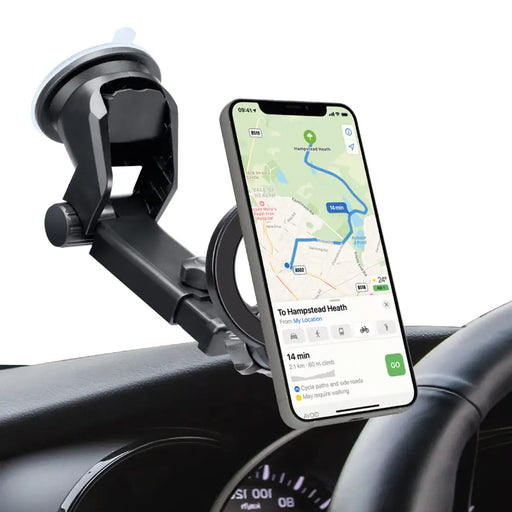 SBS TESUPMAGRINGEXT Smartphone Holder for Dashboard and Windshield MagSafe Compatible - Black - Cell phone