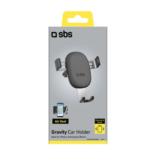 SBS TESUPPCLIPGRAVK smartphone holder for air vent gravity - black - Cell phone holders<<<HurtelXML&&&Аксесоари за