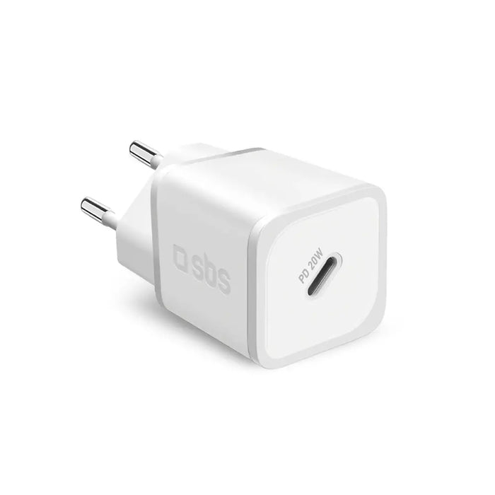 SBS TETRGAN1C20W 20W GaN Wall Charger with Power Delivery - White - Cell phone USB charger<<<HurtelXML&&&Аксесоари за