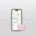 SBS Track My Circle Waterproof IP65 Locator Compatible with Apple Find My - Pink - Other cell phone