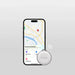 SBS Track My Circle Waterproof IP65 Locator Compatible with Apple Find My - White - Other cell phone