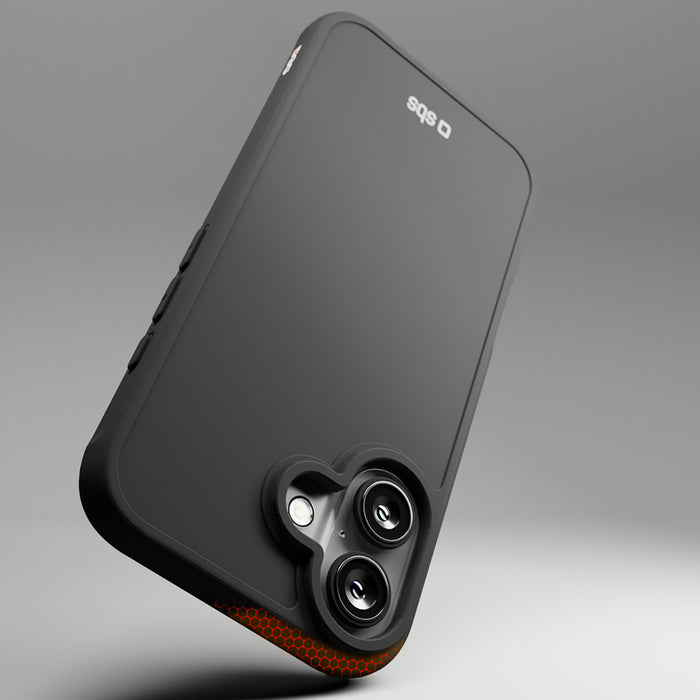 SBS Full Active D3O Case for iPhone 16 Plus - Black