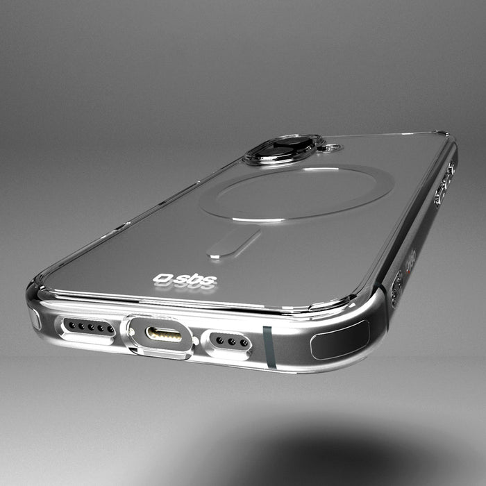SBS Extreme Mag D3O MagSafe iPhone 16 Case - Transparent