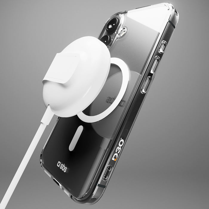 SBS Extreme Mag D3O MagSafe iPhone 16 Case - Transparent