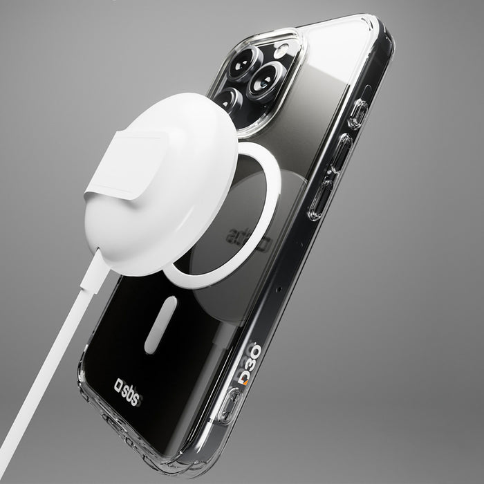 SBS Extreme Mag D3O MagSafe Case for iPhone 16 Pro - Transparent