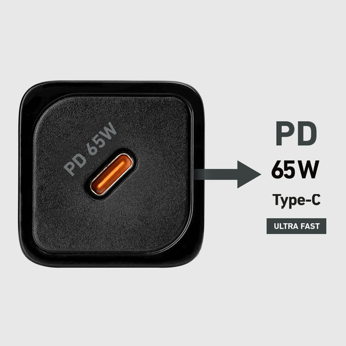 SBS TETRGAN1C65W 65W GaN Power Delivery Charger - Black
