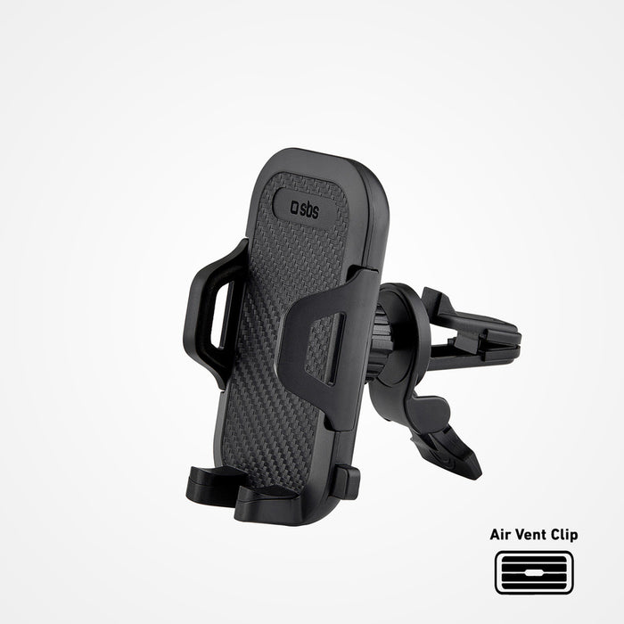 SBS TEHWSUPCLIPSTG smartphone holder for air vent, with reinforced jaws - black