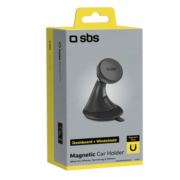 SBS TESUPPWINDWIDEK MagSafe compatible smartphone holder for dashboard/windshield - black