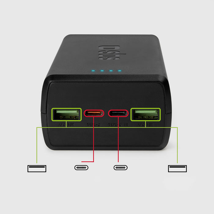 Powerbank SBS TTBB30000PD20K 30000 mAh 2 x USB-C 2 x USB-A - black