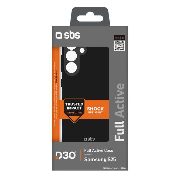 SBS D3O Case for Samsung Galaxy S25 - Black