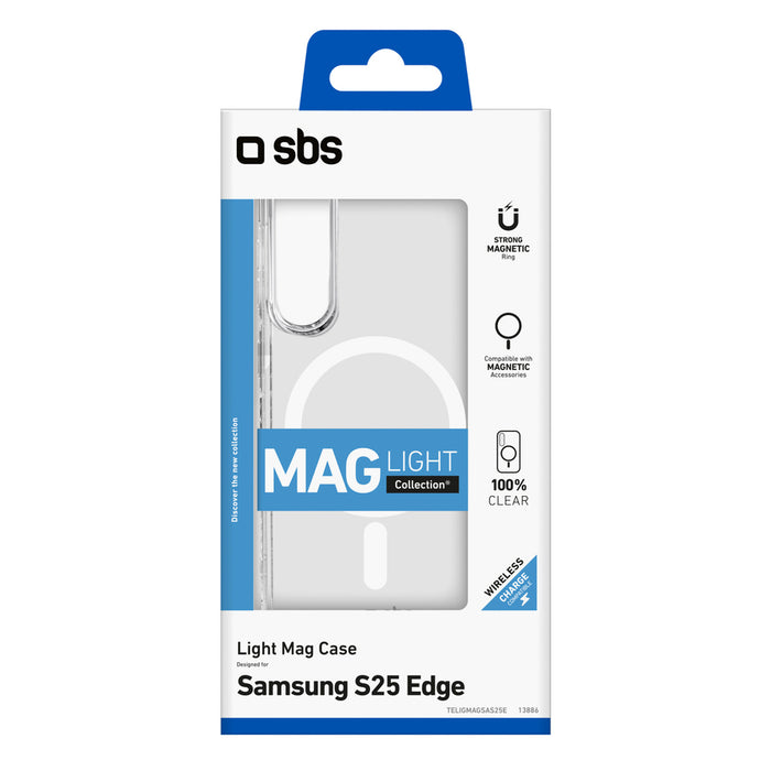 SBS Light Mag Case for Samsung Galaxy S25 Edge - Transparent