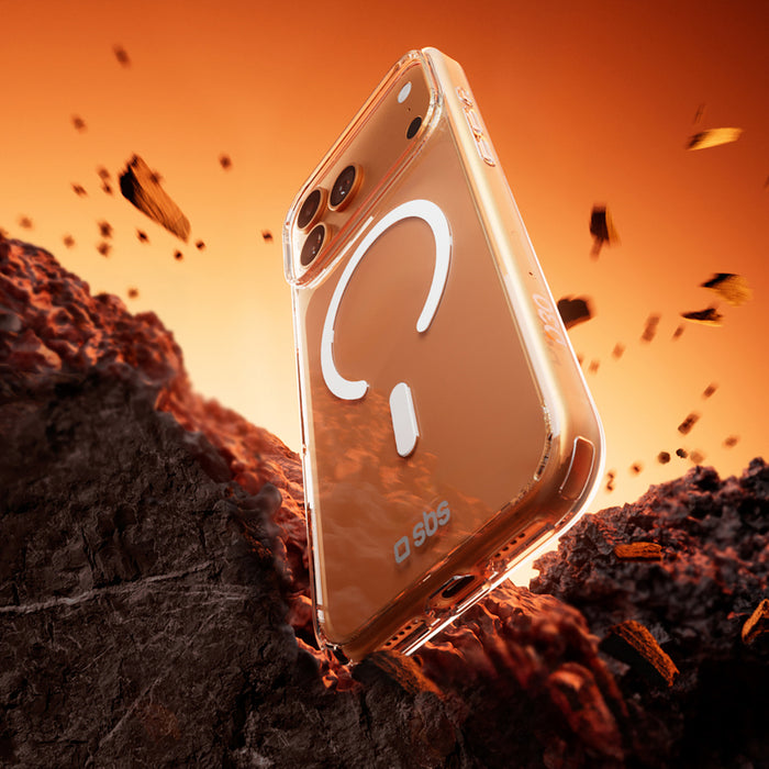 SBS Extreme Mag Case with D3O Technology for iPhone 17 Pro - Transparent