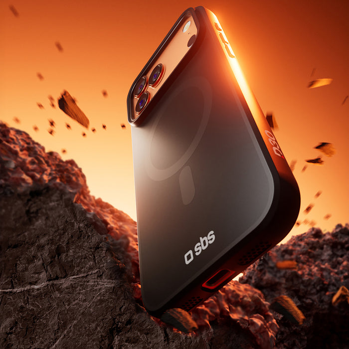 SBS Full Active Mag Case with D3O Technology for iPhone 17 Pro Max - Black