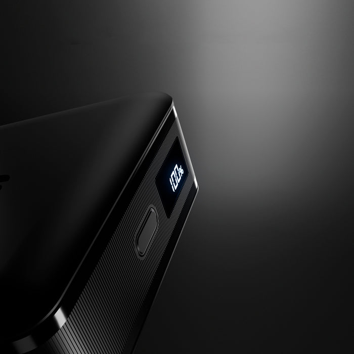 SBS HD 30W 10000mAh USB-C Powerbank with LCD Display - Black