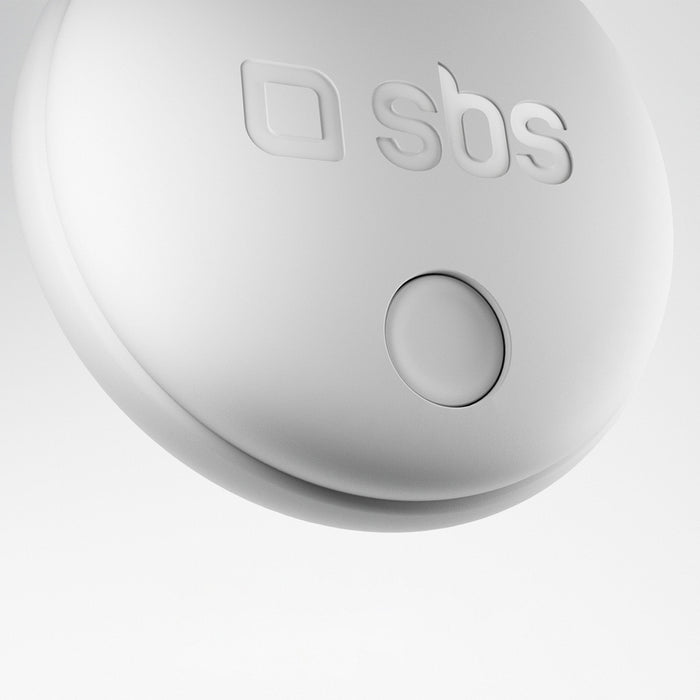 SBS Track My Circle locator compatible with Apple Find My set of 2 - white