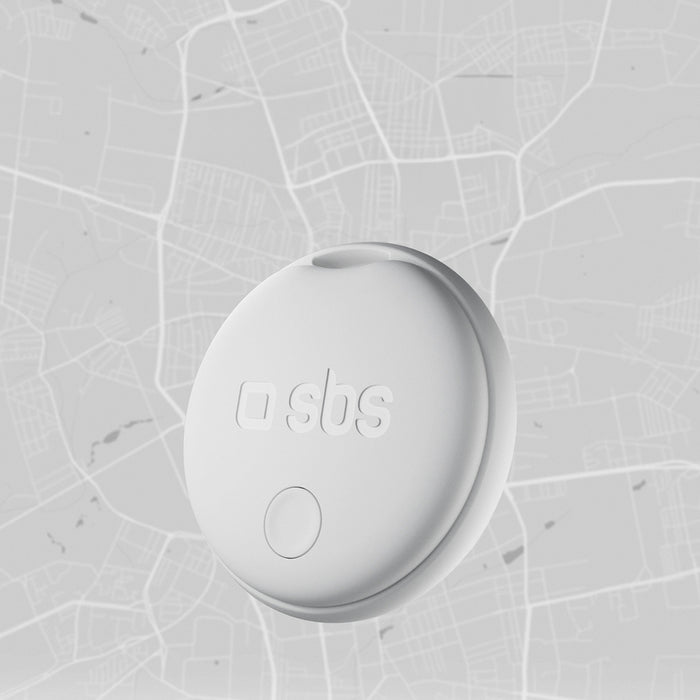SBS Track My Circle locator compatible with Apple Find My set of 4 - white
