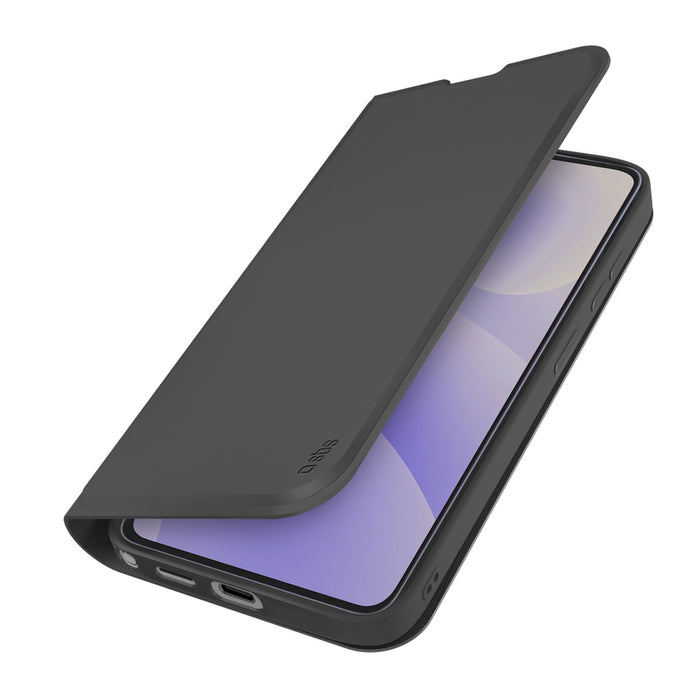 SBS Wallet Smooth Case for Samsung Galaxy S26 Ultra with Flip Cover - Black