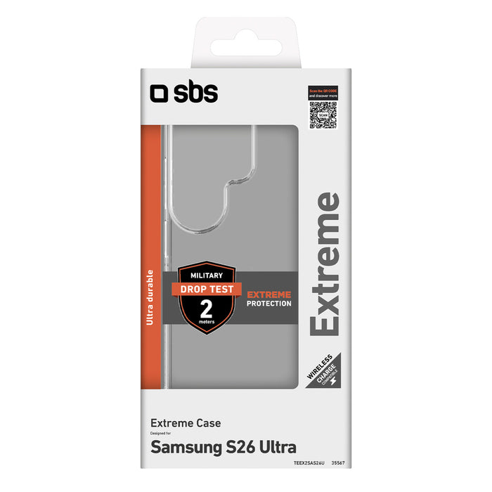 SBS Extreme X2 Case for Samsung Galaxy S26 Ultra - Transparent