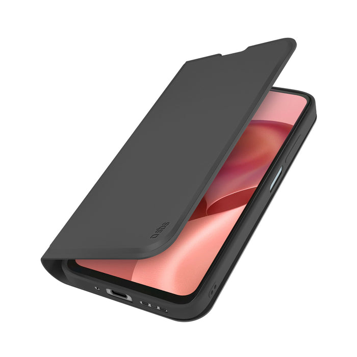 SBS Wallet Smooth Case for Motorola Moto G06 with Flip Cover - Black