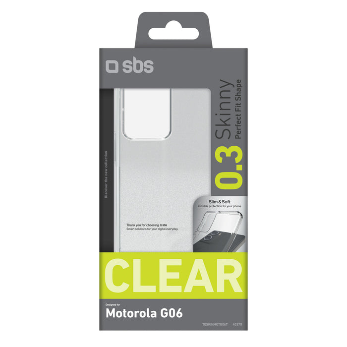SBS Skinny Cover for Motorola Moto G06 - Transparent
