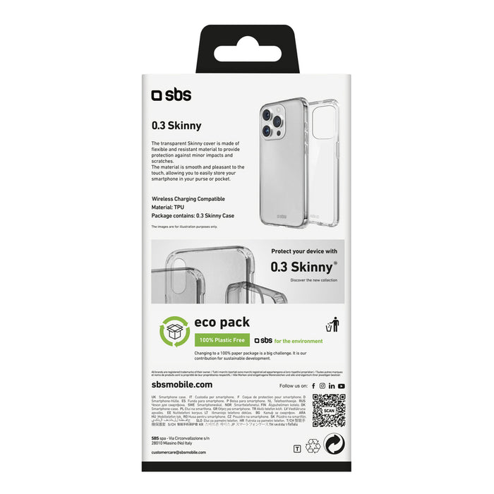 SBS Skinny Cover for iPhone 16 Pro - Transparent