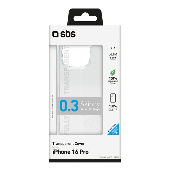 SBS Skinny Cover for iPhone 16 Pro - Transparent