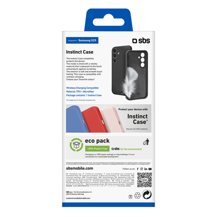 SBS Instinct Case for Samsung Galaxy S25 - Black
