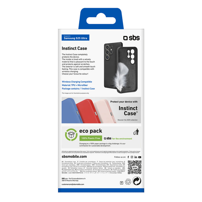SBS Instinct Case for Samsung Galaxy S25 Ultra - Black