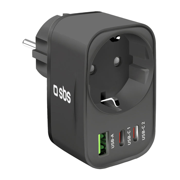 Splitter SBS 99098 2XUSB-C 1XUSB-A