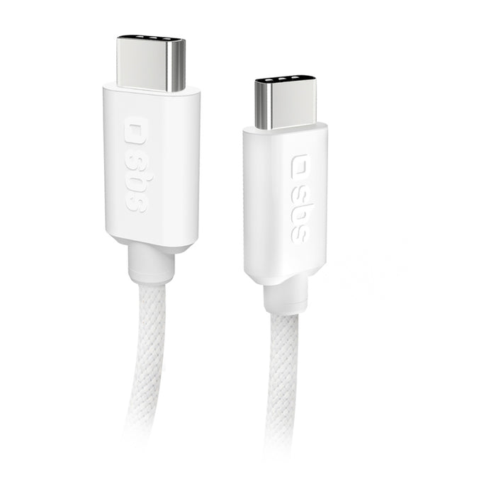 SBS TECABLETISSUETCCG USB-C - USB-C 1.5m 60W braided cable - gray