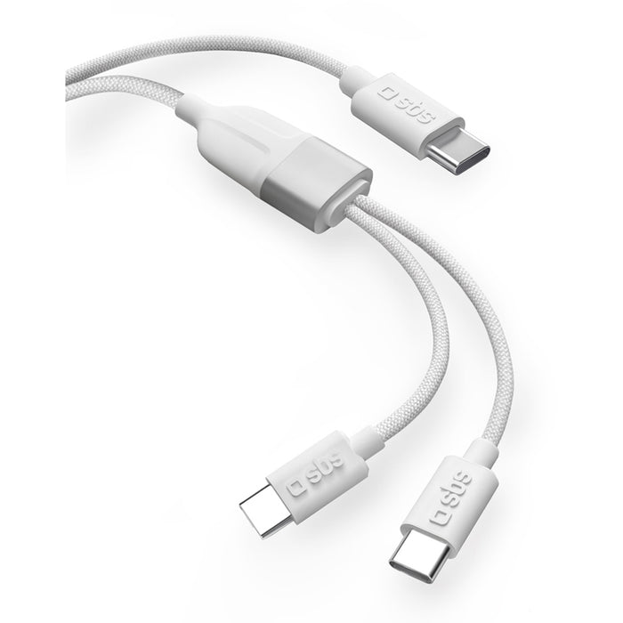 Cable SBS USB-C 2.0 DUO 60W 1.5M 91009