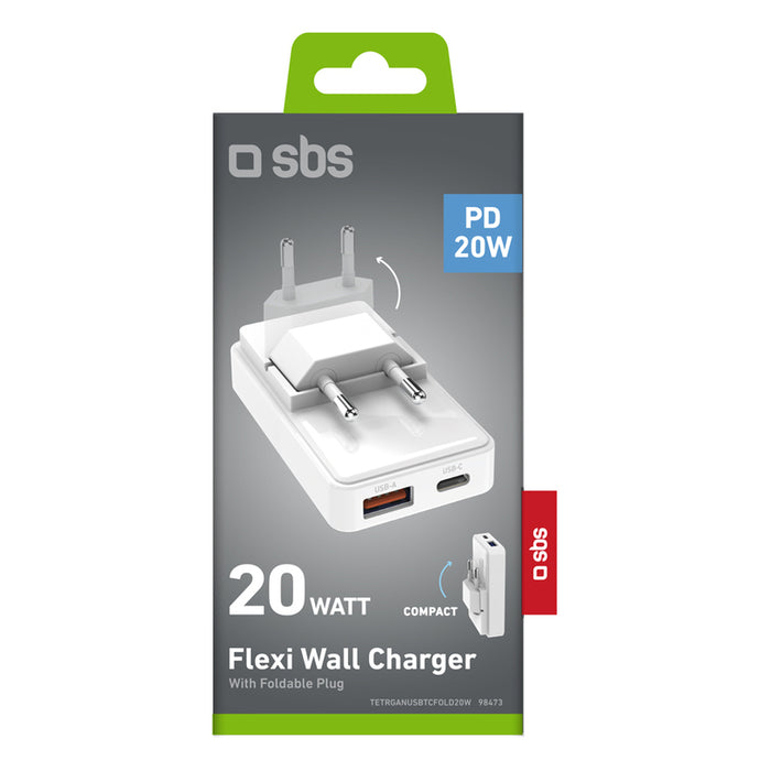 CHARGER 220V SBS 20W PD USB-C+A Fo 98473 GSM, Tablet