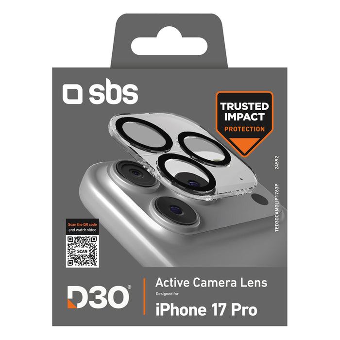 SBS Camera Glass for iPhone 17 Pro with D3O Technology