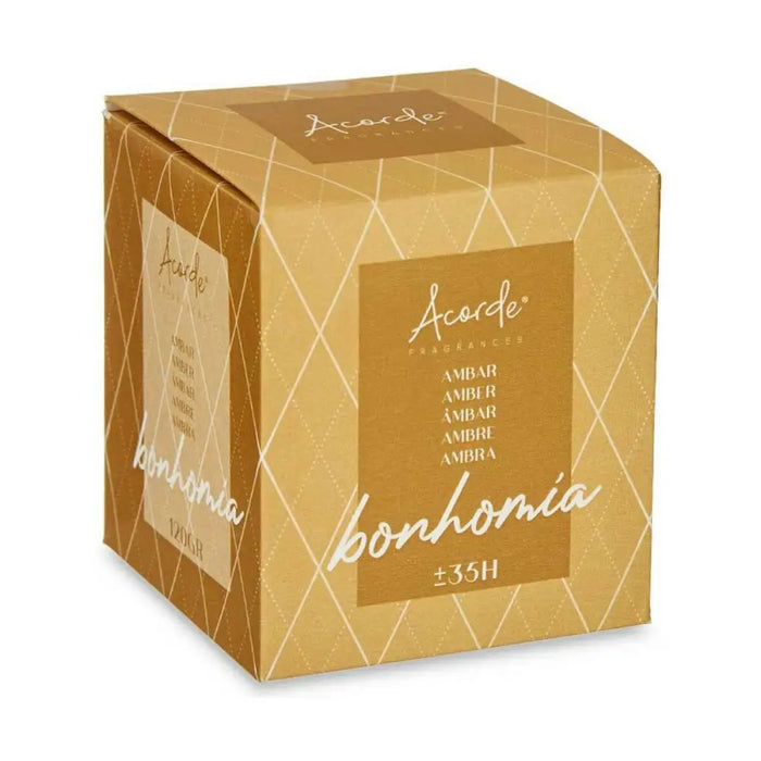 Scented Candle Acorde Amber 120 g (12 Units) - Почистване Прахосмукачки И Гладене<<<Дом Градина<<<BigBuy&&&Ароматни