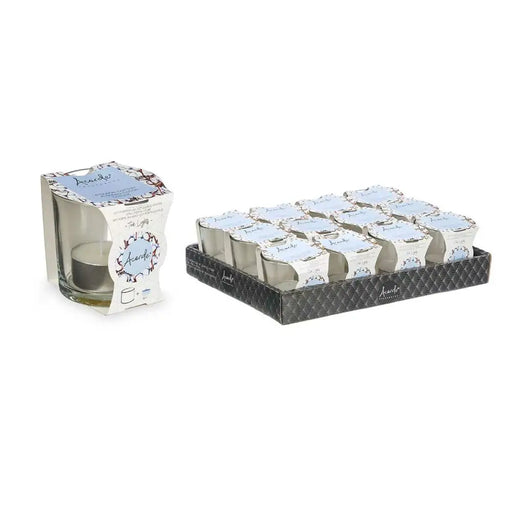 Scented Candle Acorde Cotton Glass (12 Units) - Почистване Прахосмукачки И Гладене<<<Дом Градина<<<BigBuy&&&Ароматни