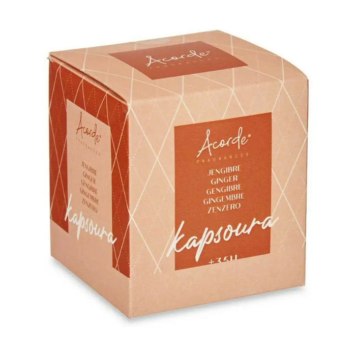 Scented Candle Acorde Ginger 120 g (12 Units) - Почистване Прахосмукачки И Гладене<<<Дом Градина<<<BigBuy&&&Ароматни