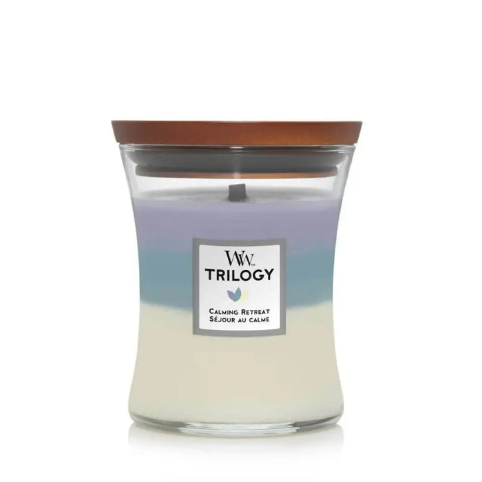 Scented Candle Woodwick Trilogy Calming Retreat - Почистване Прахосмукачки И Гладене<<<Дом Градина<<<BigBuy&&&Ароматни
