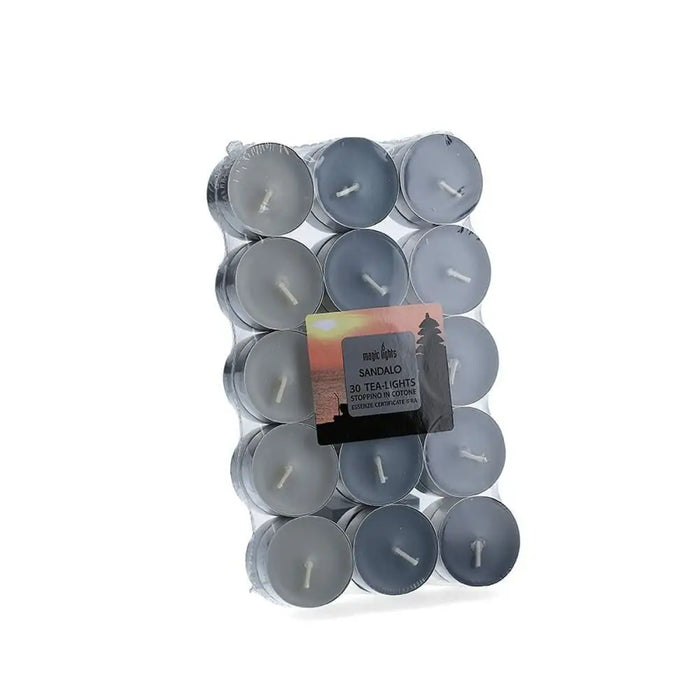 Scented candles Magic Lights Sandalwood (30 Units) - Почистване Прахосмукачки И Гладене<<<Дом