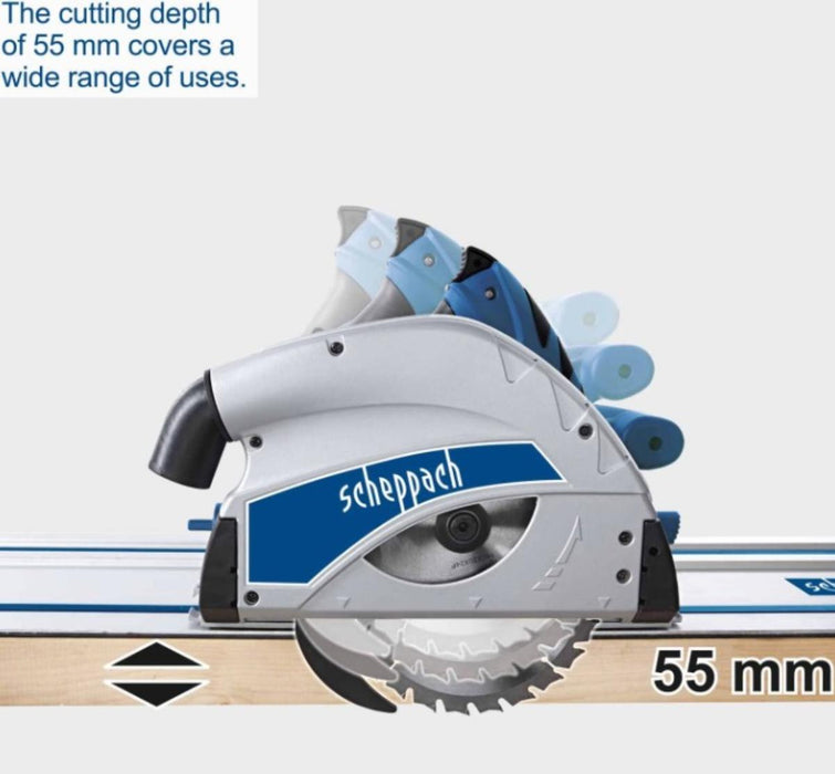 Scheppach PL55 16 cm Black, Blue, Silver 9500 RPM 1200 W