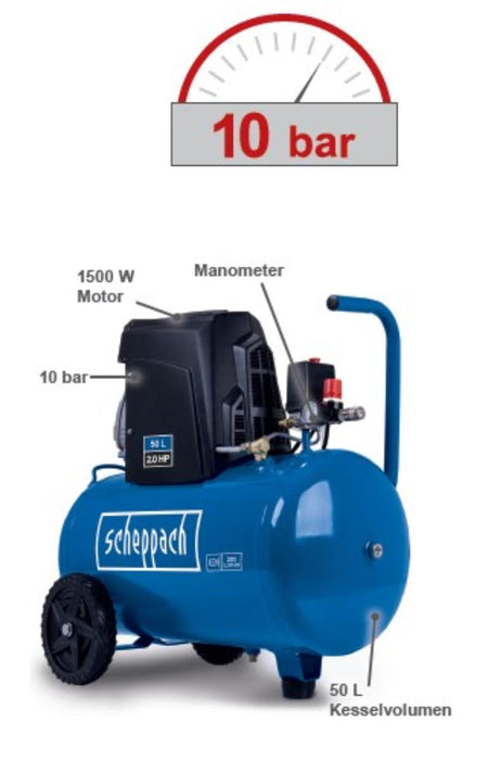 COMPRESSOR 50L SCHEPPACH HC65