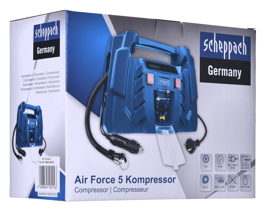 Scheppach AIR-FORCE 5 5906142901 air compressor 0.2 W AC