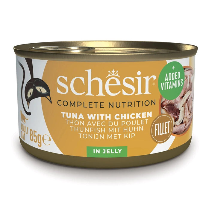 SCHESIR Tuna with chicken in jelly - wet cat food - 85g